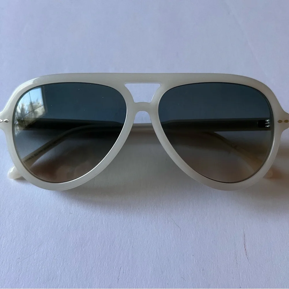 ISABEL MARANT IM0006/S SZJPR NAYA SUNGLASSES PILOT SHAPE IN IVORY NEW WITH CASE